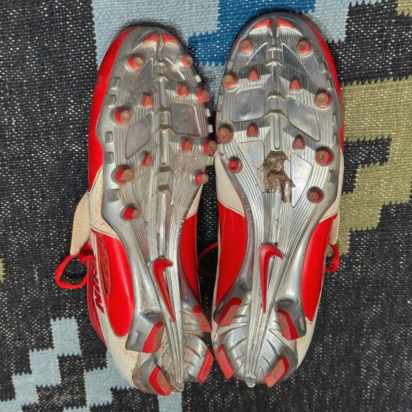 NIKE Huarache Lacrosse Cleats, Red/White, US Men's 11, Circa 2012-2013 - Picture 7 of 15